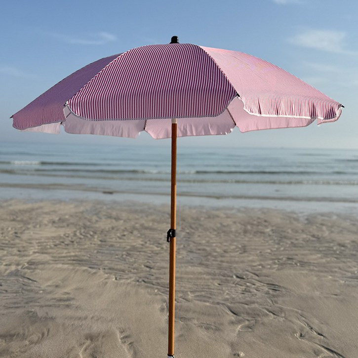 감성 스트라이프 파라솔 바다 해변 계곡 캠핑 그늘막