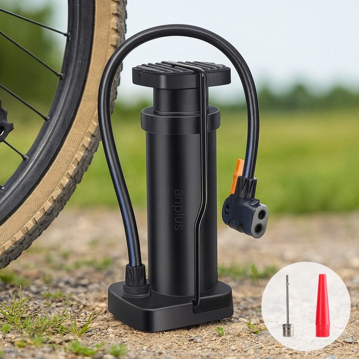 앙플러스 휴대용 초미니 에어 펌프 자전거 바람 주입기