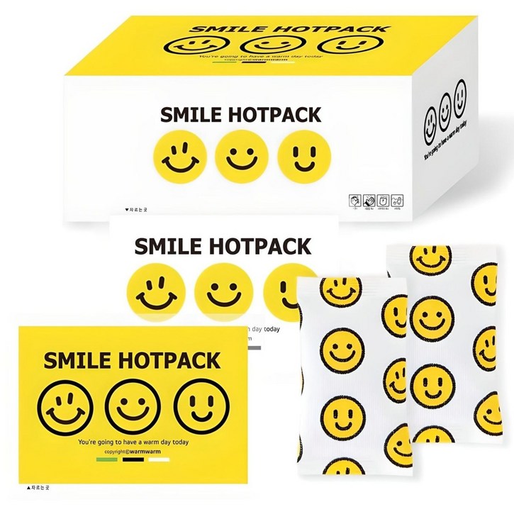 제이프랜 미니 스마일 핫팩 어린이 휴대용 손난로