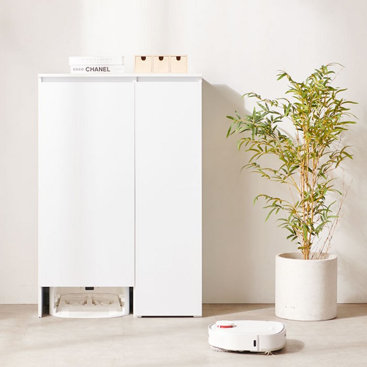[룩홈] 깔끔한 로봇청소기 수납장