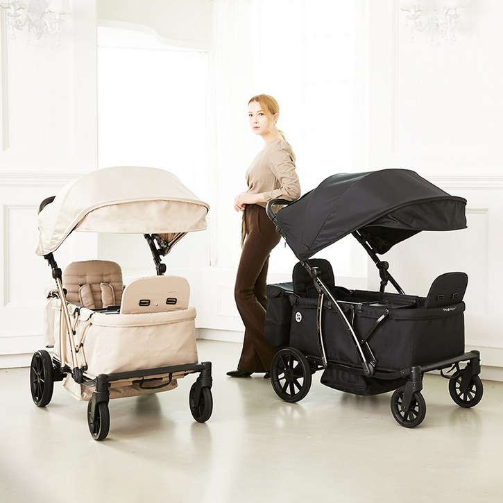 타보웨건MT2 유모차형 유아웨건 원액션 원터치 슬림폴딩 접이식 웨건 유모차