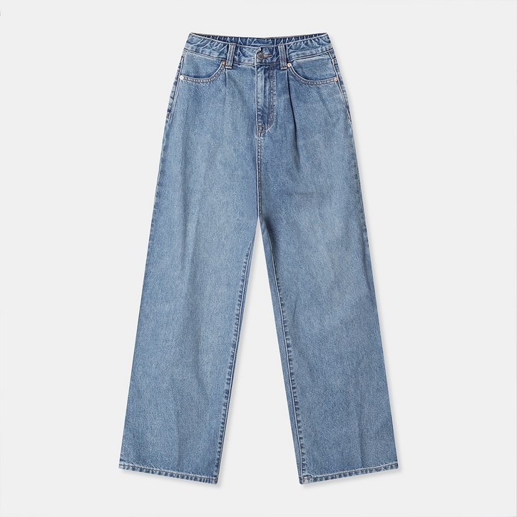 스파오 여성용 데일리지 원턱 와이드 진 SPTJD12G53