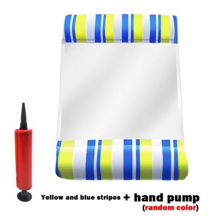 2023 물놀이 필수템 여름 접이식 물 해먹 수영장 풍선 에어 매트리스 수영 비치 안락 플로팅 수면 침대 의자 스포츠 엔터테인먼트 아웃도어 액티비티 활동 밝은 워터푸르프