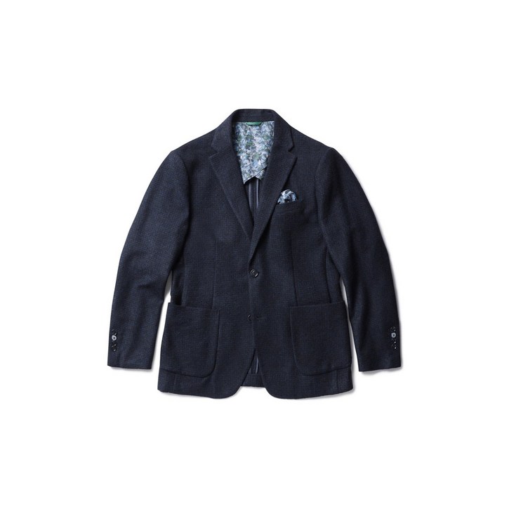 헨리코튼 남성 봄 가을 캐주얼 아우터 자켓 [Italian Fabric] 네이비 울 자켓_AHJAW23601NYX