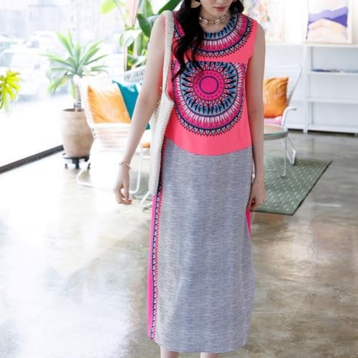 [최초가 219000원] 인디안 핑크 드레스 AHMPDL07