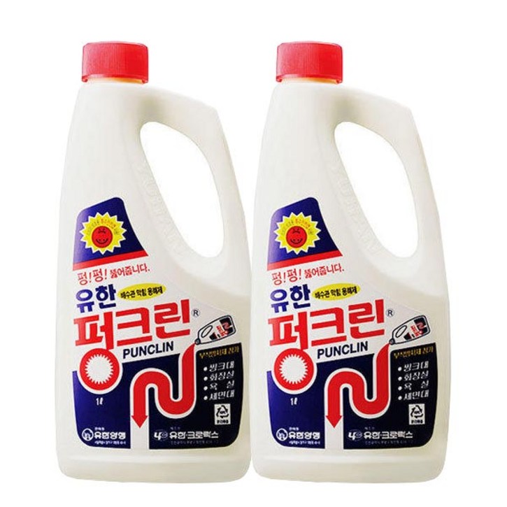 유한락스 펑크린, 1L, 2개
