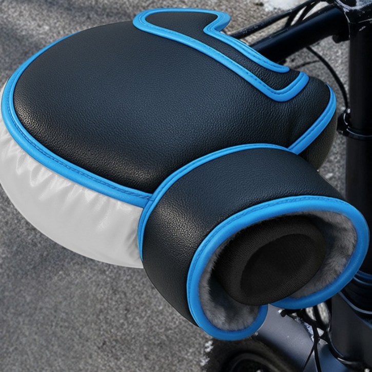 7Shadows 겨울 자전거 부동 장갑 가죽 방수 바람막이 핸들 커버
