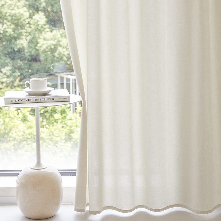 사라하우스 네츄럴 린넨스타일 다용도 공간분리 가리개 가림막 커튼