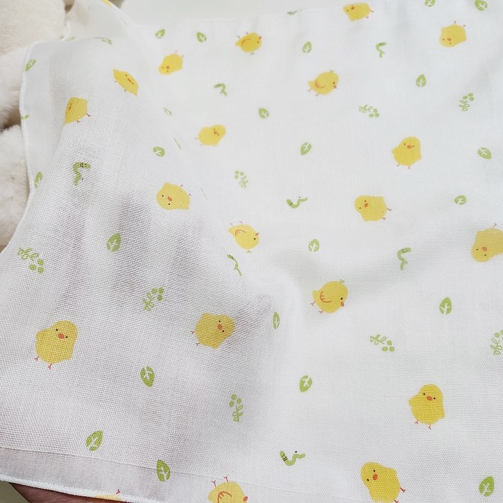 국산 무형광 대나무 밤부 손수건 아기 신생아 가제 거즈 엠보 면 나염