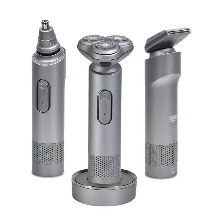 나비 전기 면도기 방수 3D 트리플 헤드 건식 습식 이중 면도 눈썹 콧털 제거 트리머 무선 휴대용 전용 충전 거치대 NV150ESV7