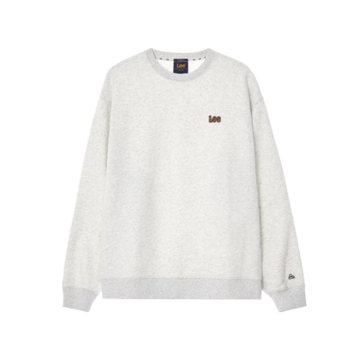 (매장정품) LEE 스몰 트위치 로고 맨투맨 라이트 그레이 LE2403CR02LG 89607