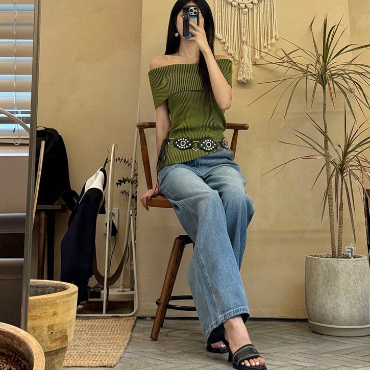 마지막SALEHIP39 워싱 와이드 일자 데님 청바지 006