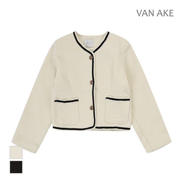 반에이크 배색라인 버튼포인트 자켓VB34JKQ402Z