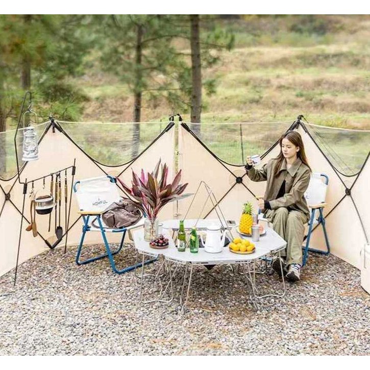 타프 스크린 투명 윈드브레이크 불멍 화로대 바람막이