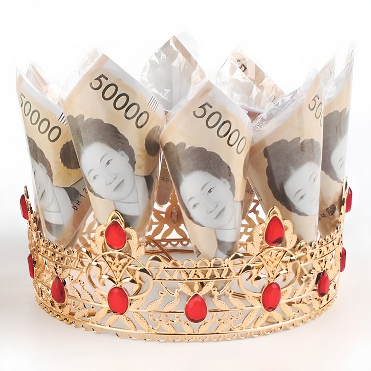 반전 용돈 생일 왕관 파티 용품 부모님 생신 축하 티아라 머리띠 어른용 아들 딸 선물 어버이날 어른 남자 플라워 모자 성인 엄빠 아빠 엄마 셀프