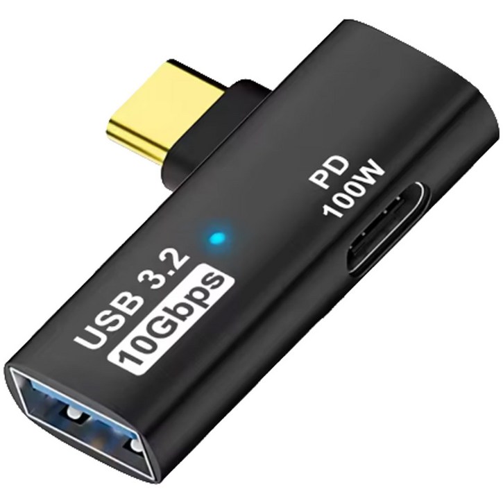 체리스팟 CSLJ32 USBC 듀얼포트 PD 100W OTG 지원 어댑터 고속충전 3.2 젠더