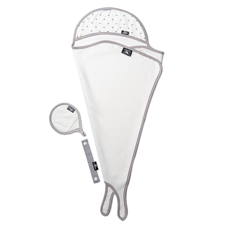 프랜대디 먼지없는 대나무 신생아 유아 아기 목욕타올 수건 목욕앞치마 85x85cm특대형, 8)그레이왕관, 1개