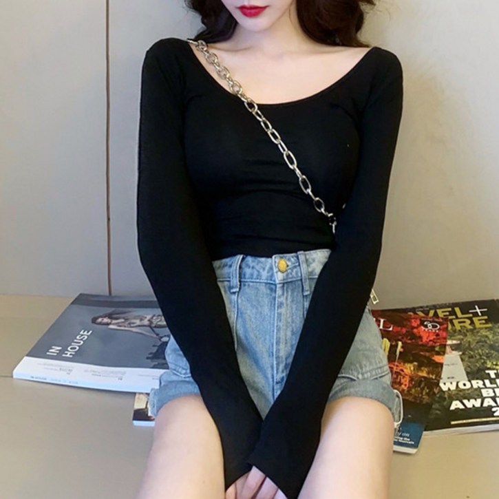 레일라 파인트 u넥 슬림 긴팔티 S25SPT031805