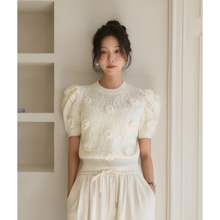 다바걸   DB made   더 니트 데이쥬플라워울니트