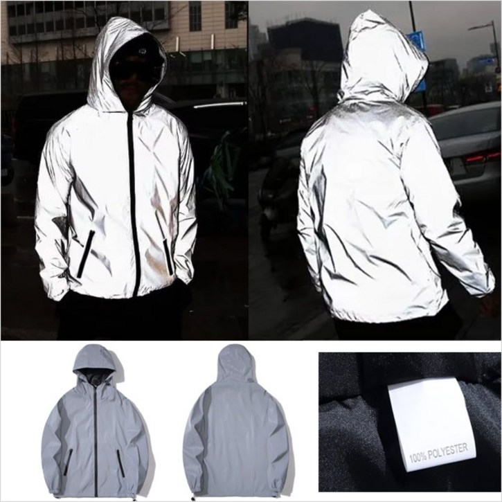 RCM 이중원단 반사 야광 바람막이 자켓  리플렉트 점퍼