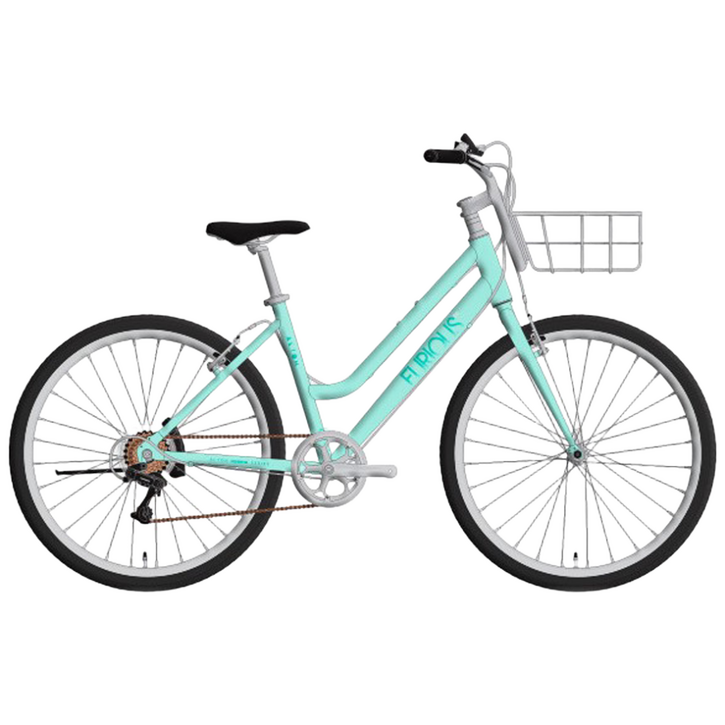 알톤 퓨리어스 26인치 시마노7단 경량 알루미늄 하이브리드 자전거 바구니 완조립, 1개, 66cm, 민트