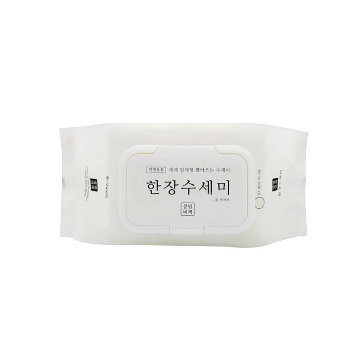 살림비책 일회용 뽑아쓰는 세제일체형 한장수세미 40p