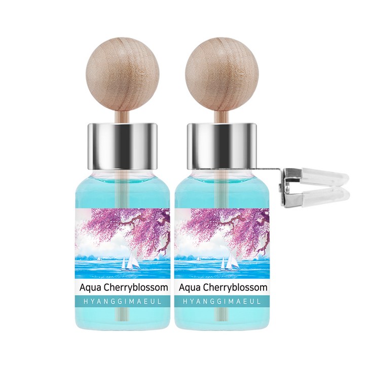 향기마을 차량용 디퓨저 17ml 2p  나무봉 2p  송풍구클립 2p