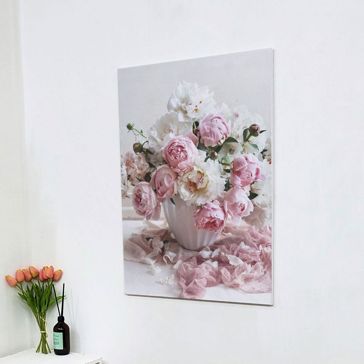 꾸밈 캔버스액자 재물을불러오는작약꽃화분 ga863 1 재물 꾸밈 캔버스액자 재물을불러오는작약꽃화분 ga863 1 재물