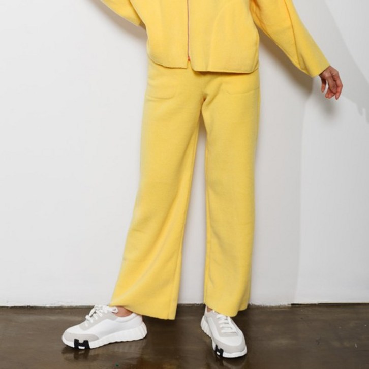 최초가 148000원 플리스 일자 팬츠 AHSOPT05YELLOW