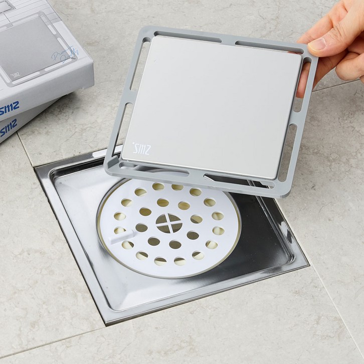 에스엠지 스테인리스304 화장실 하수구 배수구 덮개 거름망, 단일색상