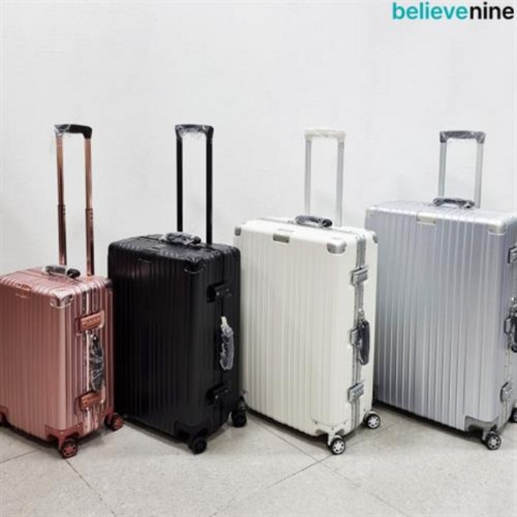 빌리브나인 메탈프레임 연예인 캐리어 24인치 여행용 홈쇼핑캐리어