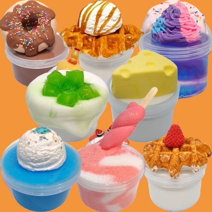 스낵슬라임 앙버터식빵 230ml 수제 슬라임