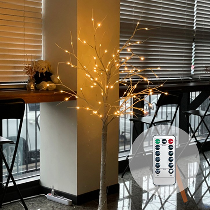 소소 LED 자작나무 무드등 트리 화이트 150cm, 화이트(150cm) - 쇼핑뉴스