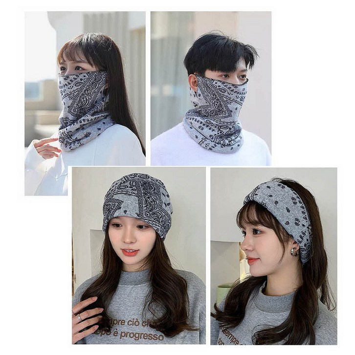 잇붐 겨울 방한 남성 여성 비니 넥워머 모자 스키 반다나 마스크 목토시