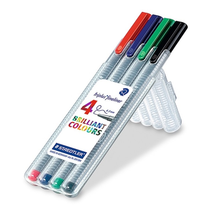 STAEDTLER 스테들러삼각 화인라이너펜 4색세트334SB4, 단품, 본 상품 선택 STAEDTLER 스테들러삼각 화인라이너펜 4색세트334SB4, 단품, 본 상품 선택