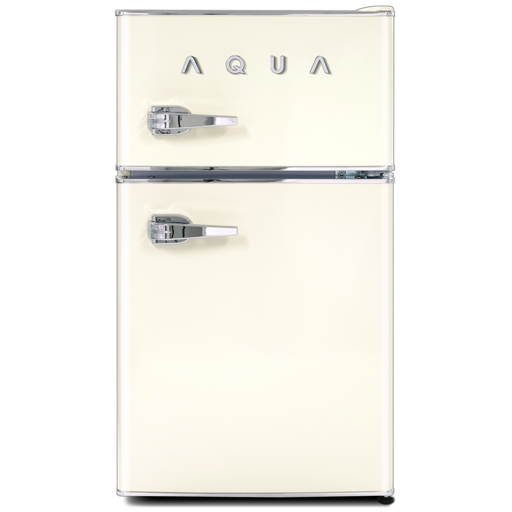 하이얼 AQUA 미드센츄리모던 클래식 3D크롬로고 레트로 냉장고 82L 방문설치