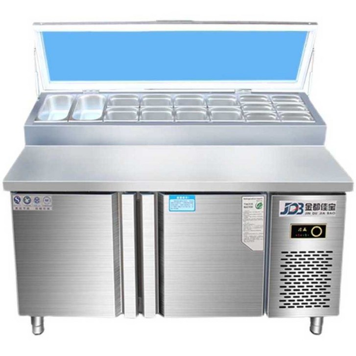 상업용 냉장고 밧드 냉장고 식당 반찬 샐러드 쿨러, 냉장180x80x80cm