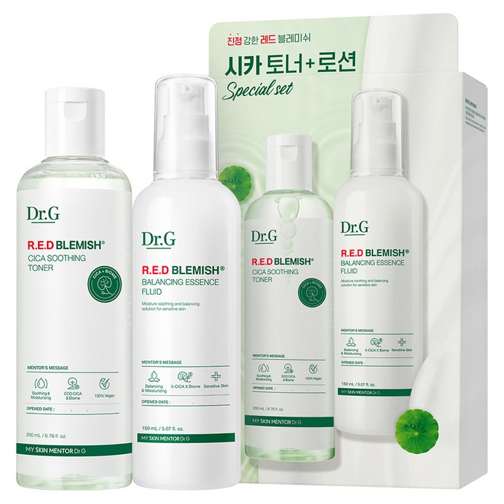 닥터지 레드 블레미쉬 시카 토너 200ml + 로션 150ml 세트