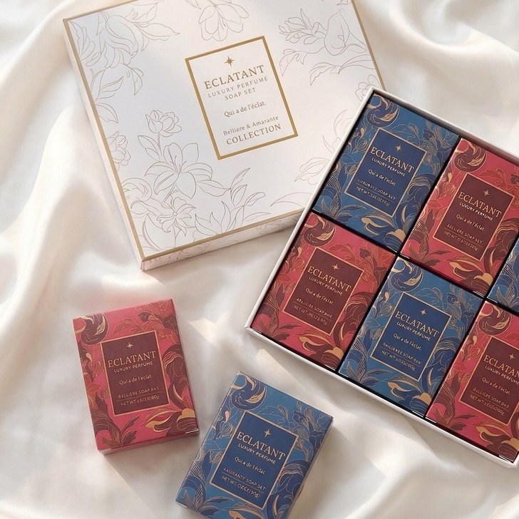 에끌라땅 향수비누 선물세트 6P 고급 퍼퓸 비누 집들이 선물