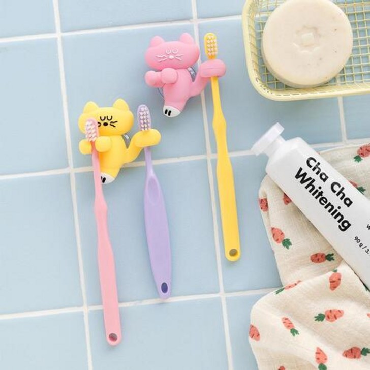 로마네 브런치브라더 모그리 2구 칫솔걸이 2P 세트