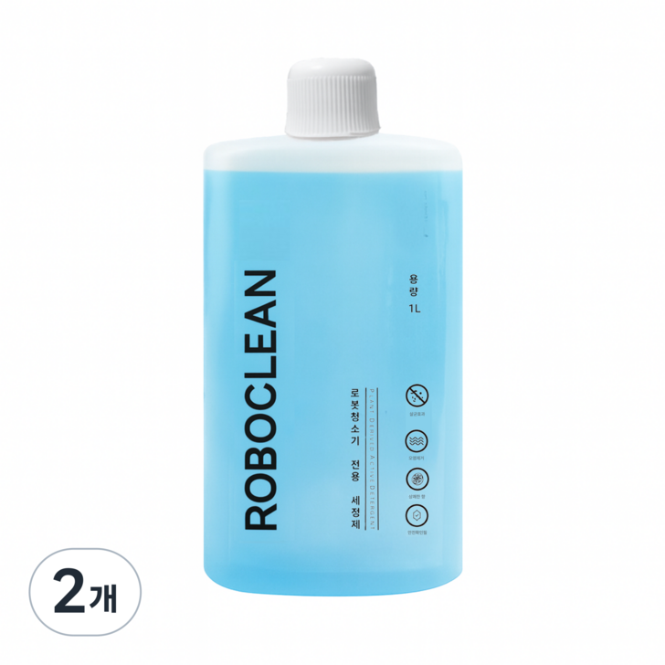 로보락 전용 세제 로봇청소기 세정제 클리너 1L 데이모스, 수량, 2개