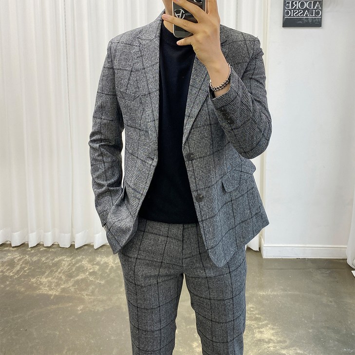 아도르클래식 랄프 남자 봄 가을 겨울 프리미엄 정장 수트 세트