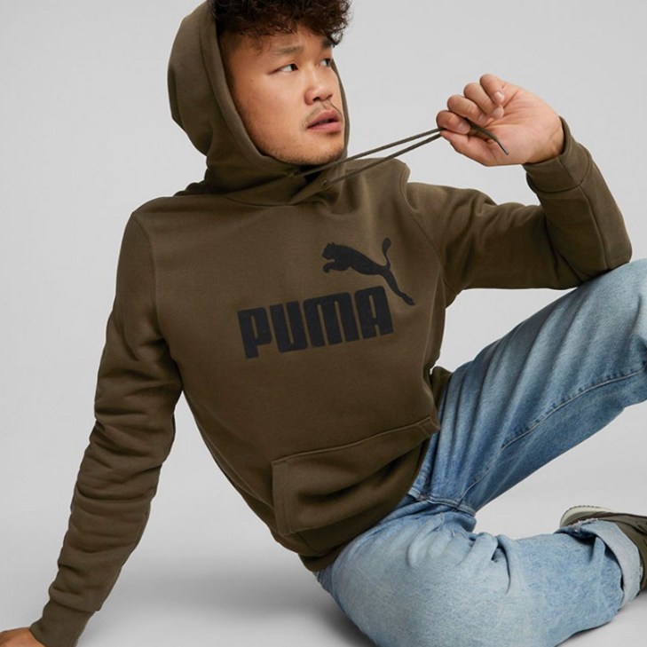 푸마 남성용 에센셜 플로크 후디 FL_ESS+ FLOCK HOODIE FL