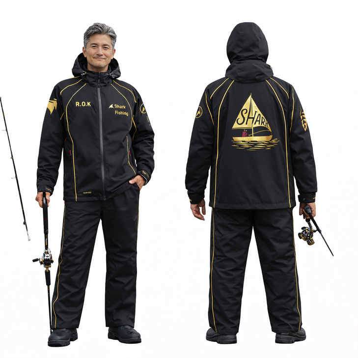 사계절 낚시복 고어텍스 겨울 방수 방풍 발수 통기성 좋은 선상 바다 자켓 팬츠 세트