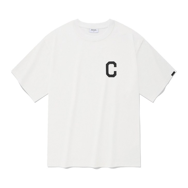 [커버낫 본사]C 로고 티셔츠 화이트 - 투데이밈