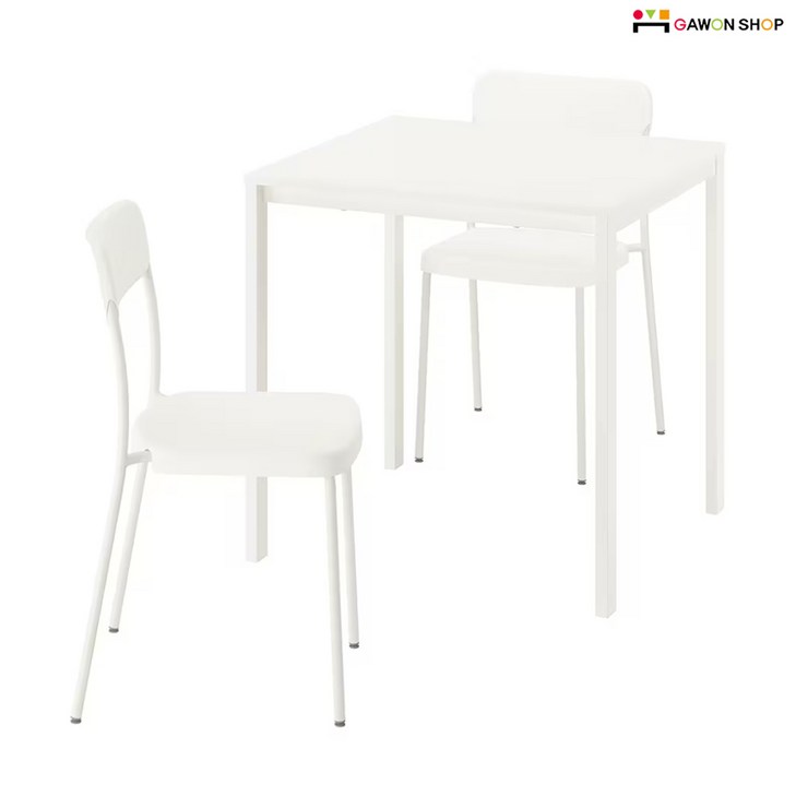 이케아 VIHALS 2인용 테이블과 의자 2개세트식탁세트