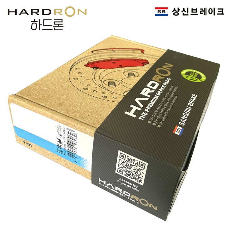 앞HP1986 하드론 프리미엄 브레이크 패드 IG 더뉴그랜저 3.3터보 제외 올뉴K7 3.3터보 제외앞쪽