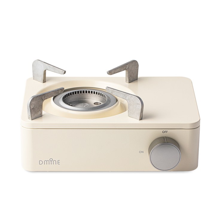 디마인 감성 스토브 캠핑 미니 가스버너 휴대용 GRASTOVE  전용가방포함, 크림, 1개