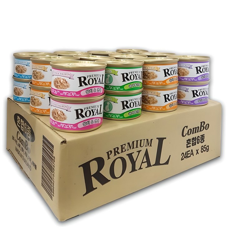 프리미엄 로얄 고양이캔 3box 72개입, 85g 프리미엄 로얄 고양이캔 3box 72개입, 85g