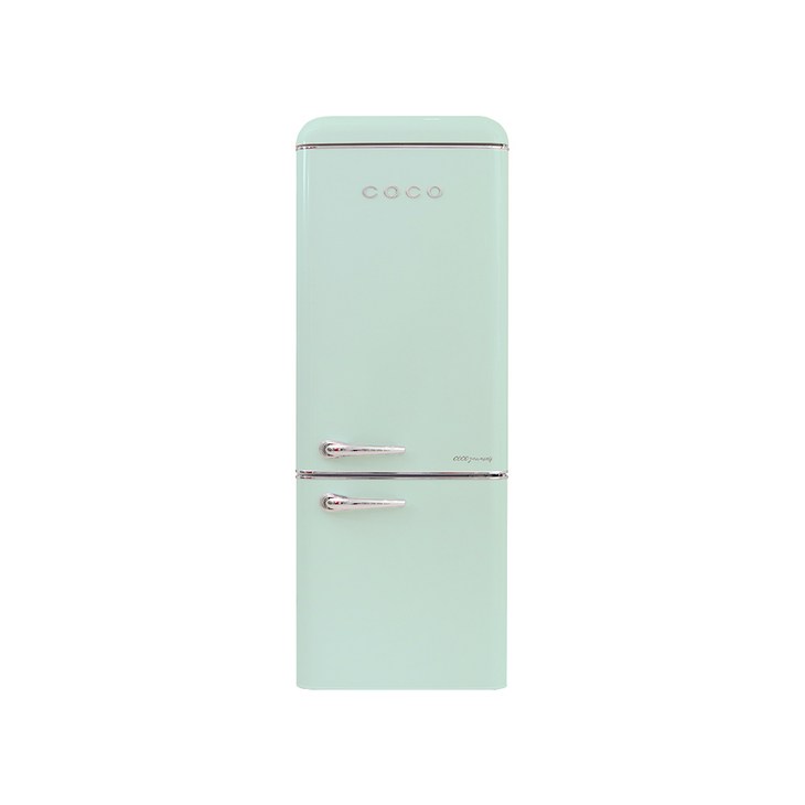 COCO 코코 레트로 냉장고 205L CET20CM CET20GN1인가구 소형 미니 인테리어냉장고 2도어 인테리어 오피스텔 원룸